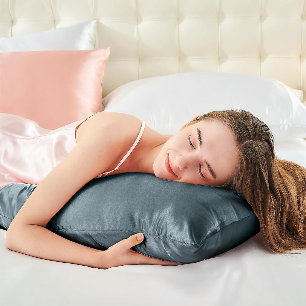 Bedelite Satin Body Pillow Cover, Super Soft and Cooling Body Pillow Pillowcase for Hair and Skin, Breathable Silky Full Long Pillowcase Co…