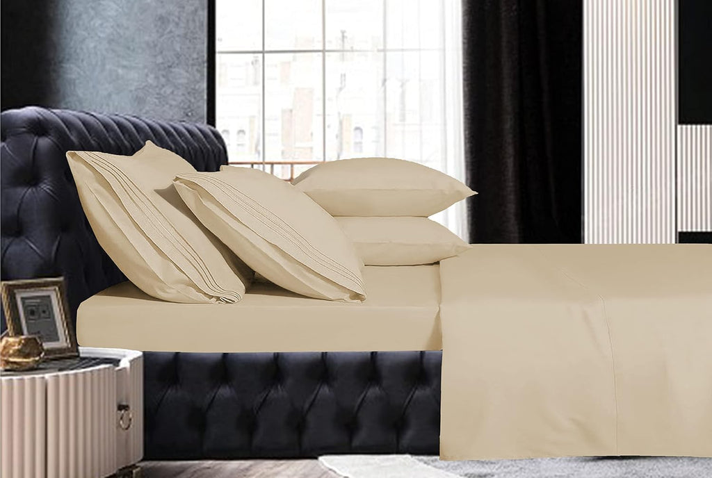 MocassiLuxuryBedding Mocassi Twin Sheet Set - Luxury Hotel 1800 Premier Bedding Sheets & Pillowcases - Ultra Soft Breathable & Cooling Bed…