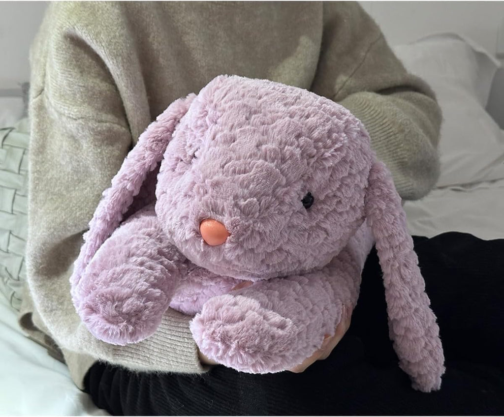 Rabbit Plush Pillow, Rabbit Stuffed Animal, Bunny Plush Long Pillow Christmas Valentine's Gift for Kids Adults (35 inch)