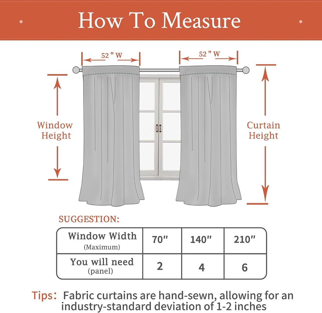 Lamit Terracotta Velvet Curtains for Living Room, 96 Inch Thermal Insulated Noise Reducing Panels Rustic Vintage Room Darkening Drapes with…