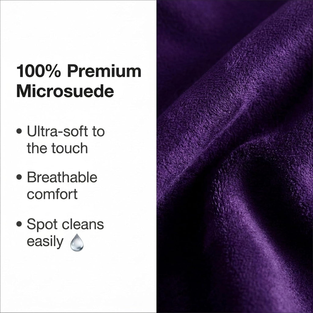 Deluxe Comfort Microsuede Bed Rest - Backrest Pillow with Arms - Bed Rest Pillow - Reading Bedrest Lounger - Sitting Support Pillow - Soft…