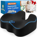 BlissTrends Seat Cushion,5.2in Thick Memory Foam Cushions for Office Chair, Car Seat, Airplane, Relieving Pressure Tailbone Sciatica Back P…