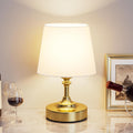 Kakanuo Mini Cordless Table Lamp Gold - 1 Pack 4000mAH Battery Operated Lamp for Decor, 3000K Stepless Dimming Touch Control Rechargeable…