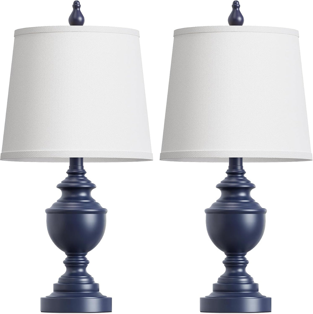 PARTPHONER Retro Table Lamps Set of 2, Bedside Lamp for Bedroom Rustic Farmhouse Table Lamps for Living Room, Vintage Nightstand Lamps…