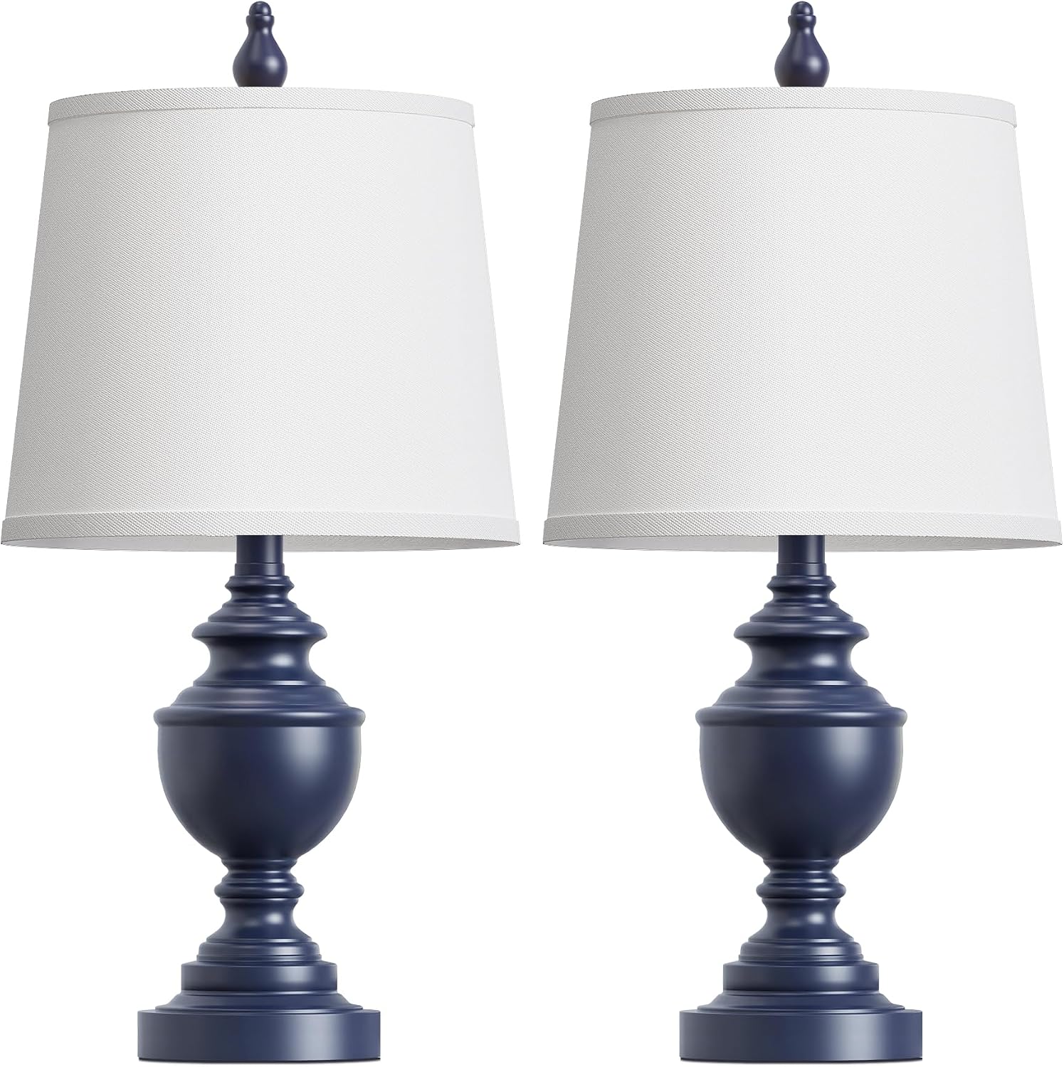 PARTPHONER Retro Table Lamps Set of 2, Bedside Lamp for Bedroom Rustic Farmhouse Table Lamps for Living Room, Vintage Nightstand Lamps…