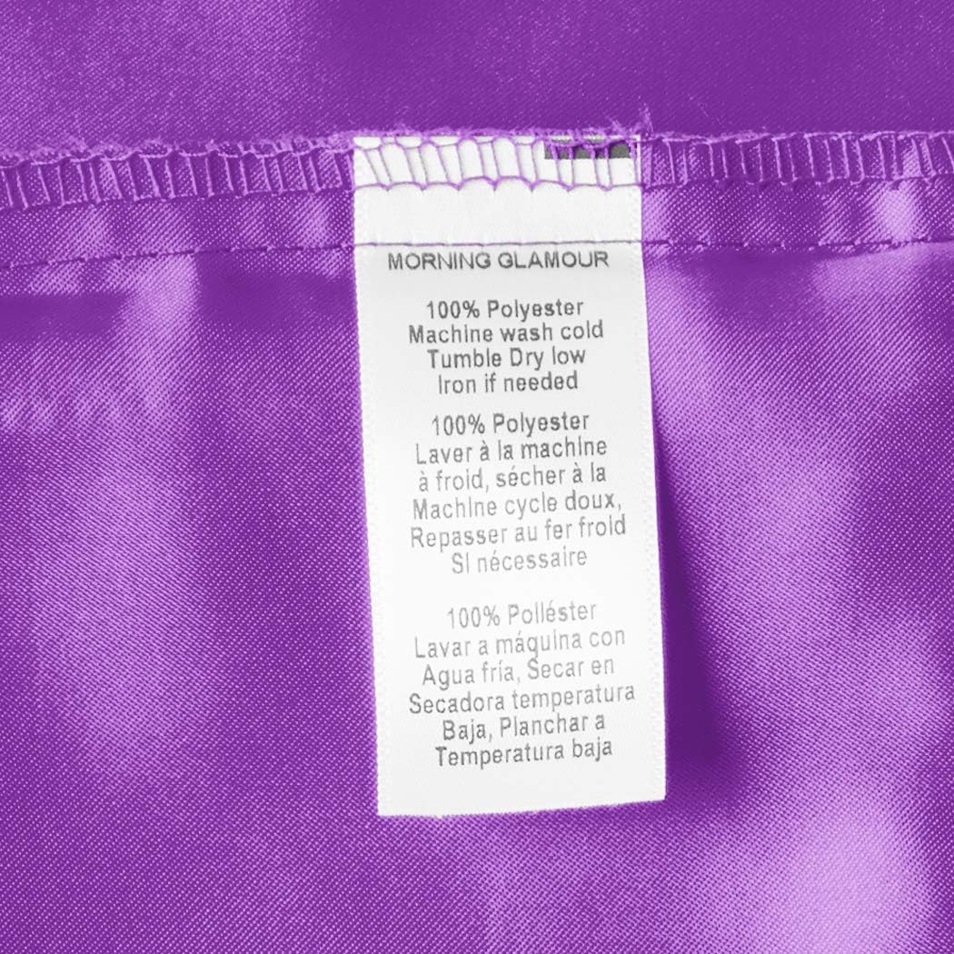 MorningGlamour Morning Glamour Satin Pillowcases for Hair & Skin, Similar to Silk, Standard/Queen Size Set of 2, Cooling Pillow Case with E…