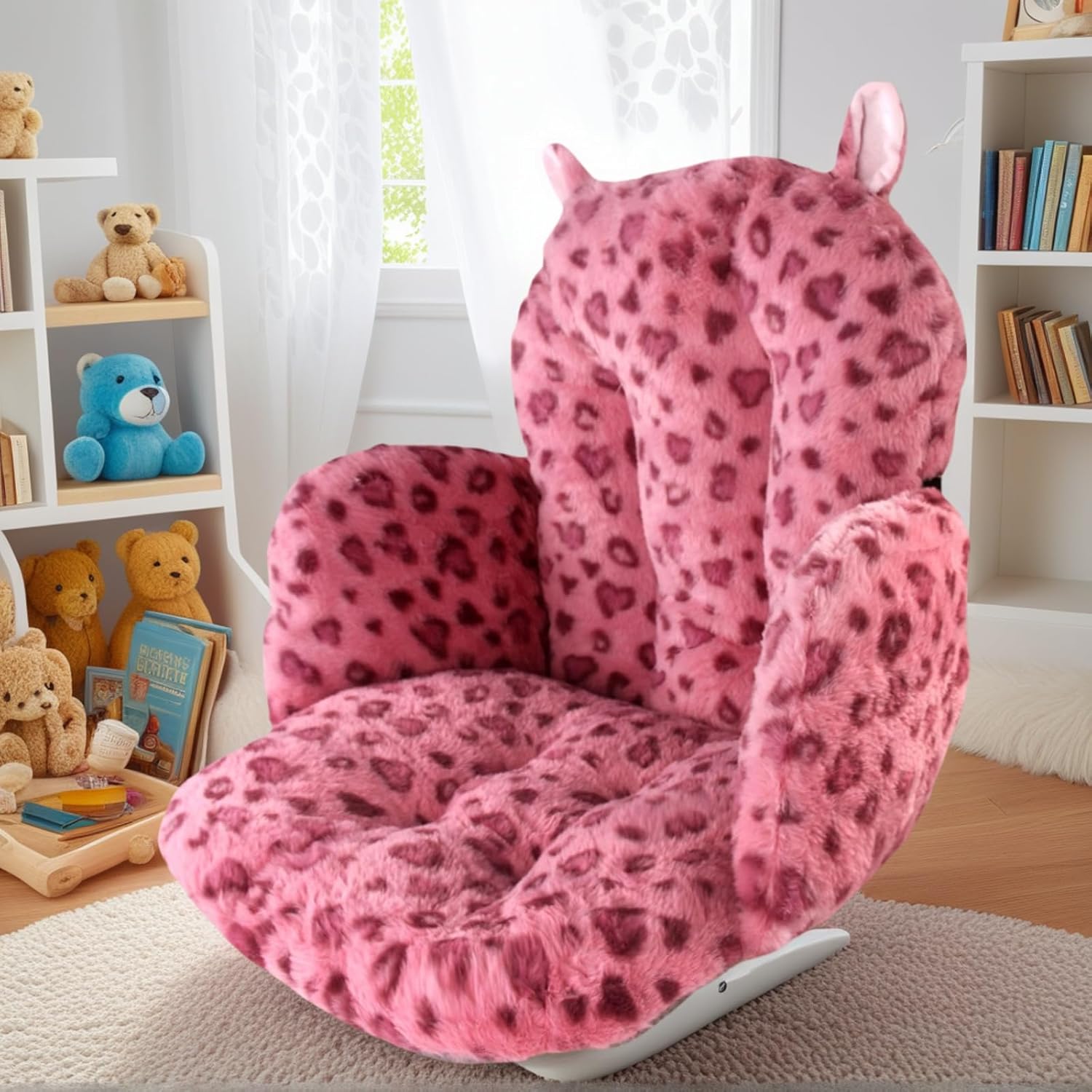 DOBUONO Comfy Office Chair Cushion: 17.5" L x 17.5" W x 18" H Cute Seat Cushion Kawaii Cushion for Gaming Chair with Backrest Non-Slip…