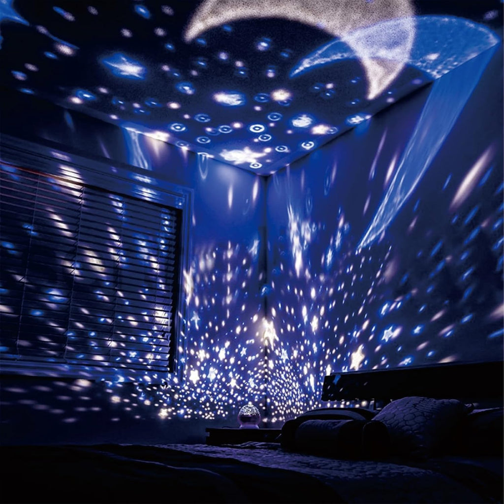 Kids Standard Star Projector Night Light | 360° Rotating LED Color Changing Star Lamp, Sleep Night Light for Bedroom & Nursery, Birthday…