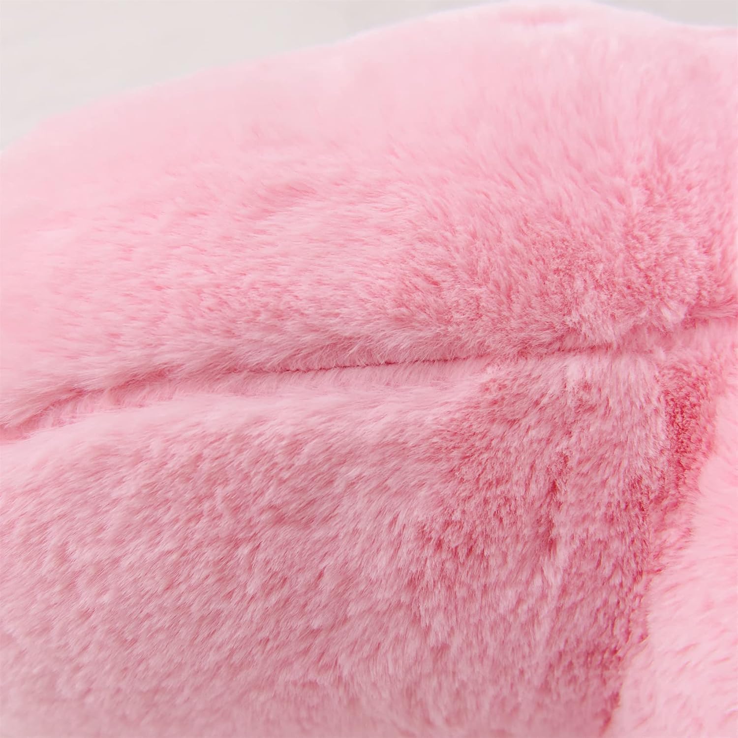 Aimuan Reading Pillow Bed Rest Pillow with Arms Rabbit Fur Cushion for Adults Teens Incline Rest Sitting up & Sleeping Snoring Pillow…