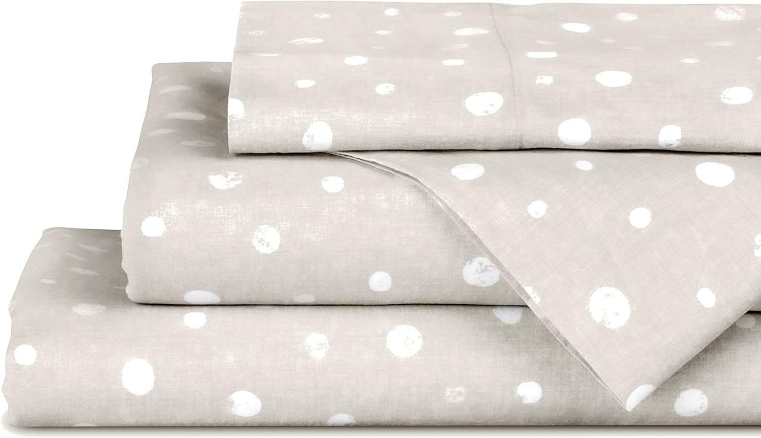 Linen Home Cotton Lyocell Blend Percale Sheet Set King Size - 4 Piece Deep Pocket Bedding, Pre-Washed & Shrunk, Crisp Cooling Fabric…