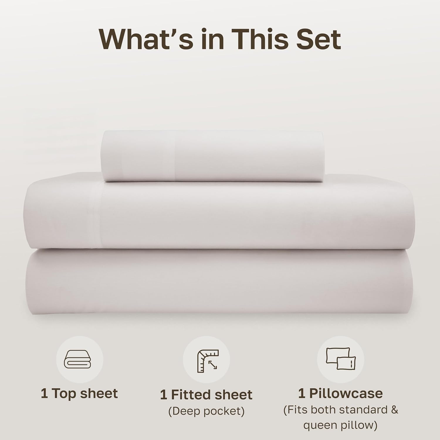 CaliforniaDesignDen California Design Den Extra Long Twin Sheets Set - 100% Organic Cotton Bed Sheets, Crisp Percale, Deep Pockets, Breatha…