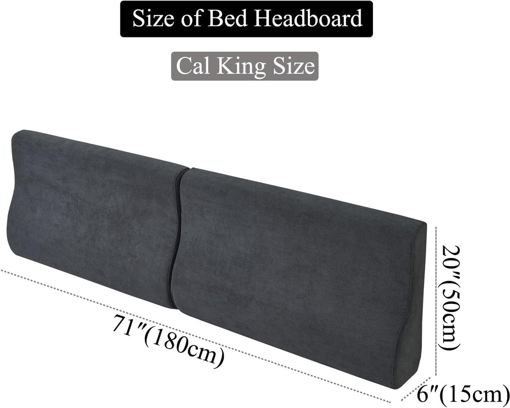 Cal King Wedge headboard Pillow Triangular Bed Wedge Pillow for Headboard Large Couch Back Support Pillow for Bed Sitting up Replacement…