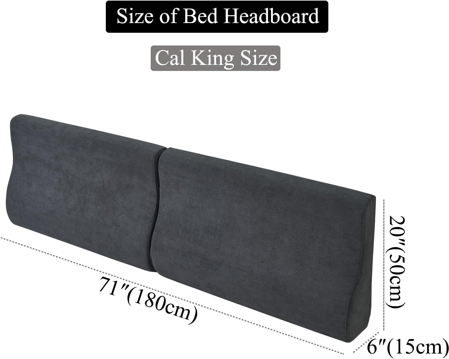 Cal King Wedge headboard Pillow Triangular Bed Wedge Pillow for Headboard Large Couch Back Support Pillow for Bed Sitting up Replacement…