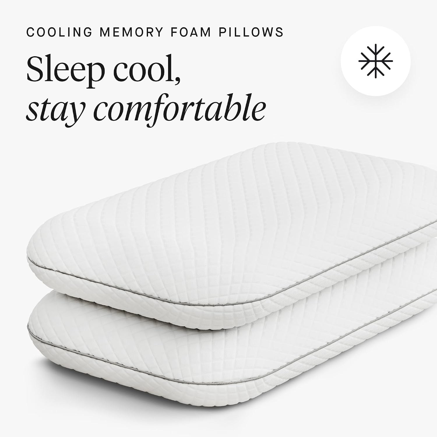 Resident Sleep Bundle - 2 Cooling Pillows, Sheet Set, & Mattress Protector - Full - Breathable Memory Foam Pillows - Fitted Sheet - Flat…