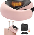 OrganizeItSimplifyYourSpac Travel Neck Pillow, Memory Foam Neck Support for Airplane, Car & Office, Breathable Portable Design with Eye Mas…
