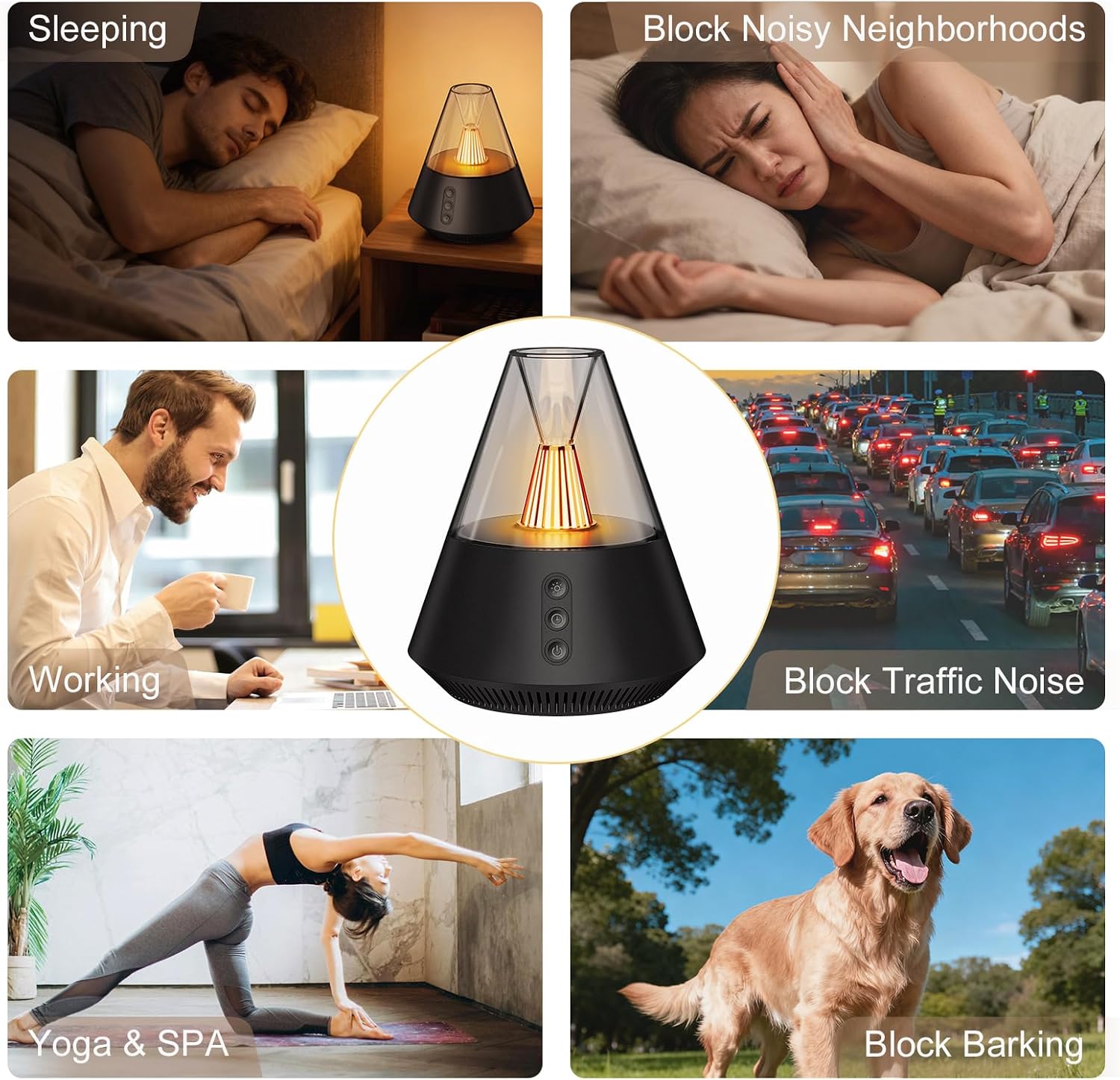 Kipcush® Kipcush Sleep Haven Sound Machine, 30 Non-Looping White & Pink Noise, Adjustable Night Light for Baby and Adult Sleep 1 Count…