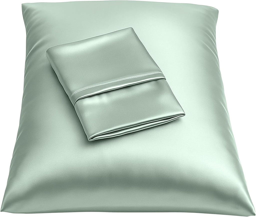 Blissford Satin Pillowcase with Zipper, for Hair and fabric comfort, Feels Soft and Cool Like a Silk Pillowcase, Satin Pillow Cases 2…