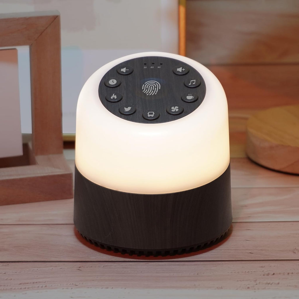White Noise Machine with 32 Soothing Sounds, 9 Colors Night Lights, Auto-Off Timer, Adjustable Volume, Sleep Sound Machine for Babys…