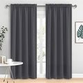 Dwcn Blackout Curtains for Living Room 95 Inch Length 2 Panels Set, Solid Thermal Insulated Energy Saving Rod Pocket Window Treatment Curta…
