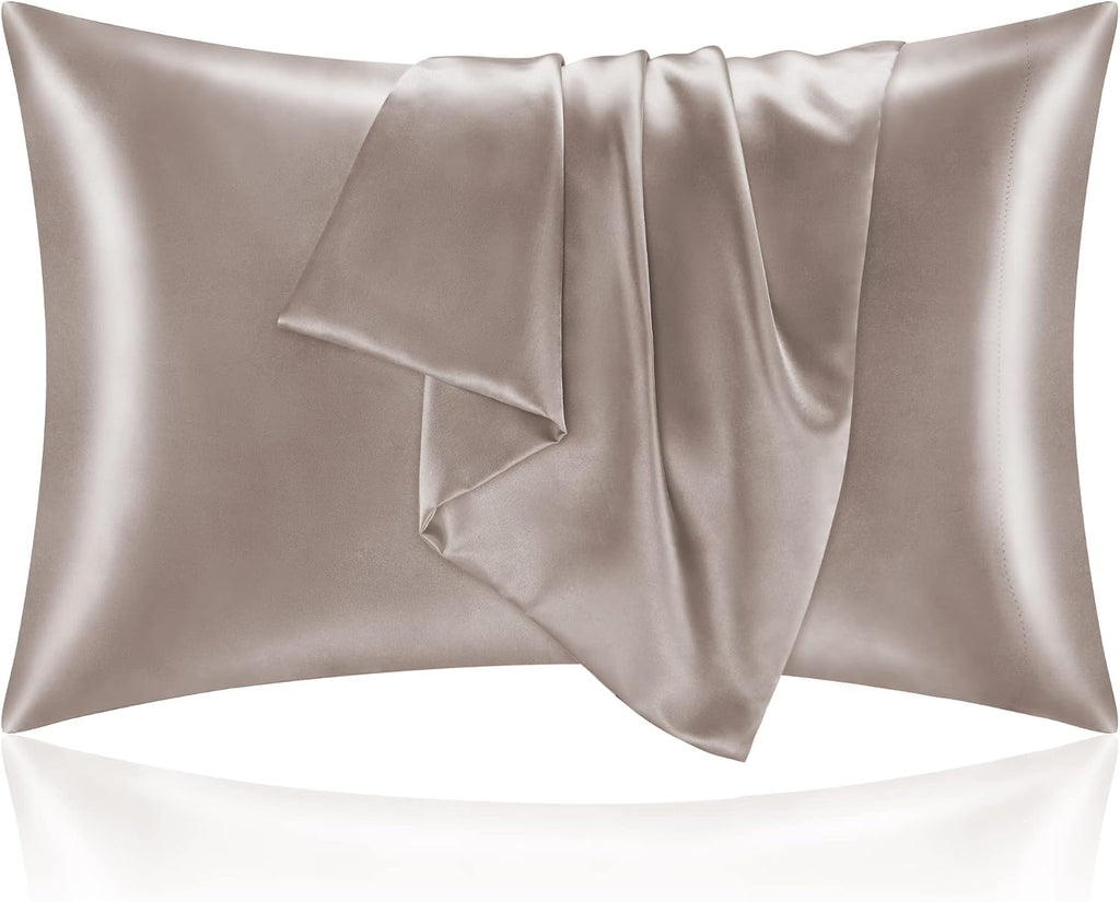 Bedelite Satin Pillowcase for Hair and Skin, Super Soft and Cooling Similar to Silk Pillow Cases 2 Pack with Envelope Closure, Gift for Wom…