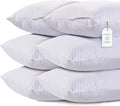 WhiteClassic White Classic King Pillow Covers with Zipper 6 Pack - 20 x 36 Ultra-Soft, Cozy and Noiseless King Pillow Protector, 200 Thread…