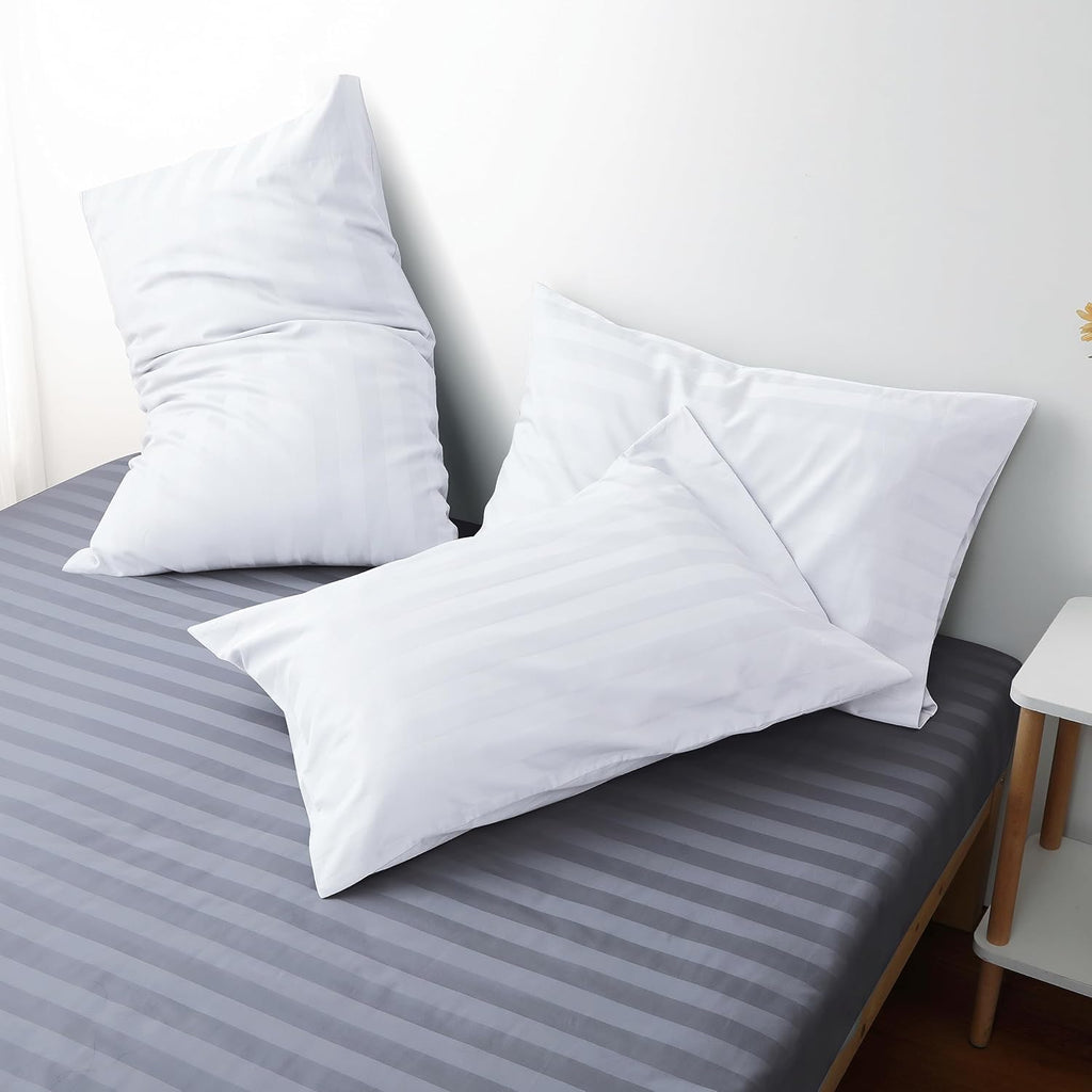 ShunjieHome 100% Egyptian Cotton Pillow Cases Set of 2, Queen Size 400 Thread Count Cooling Pillowcases, Soft and Breathable Pillow Covers…