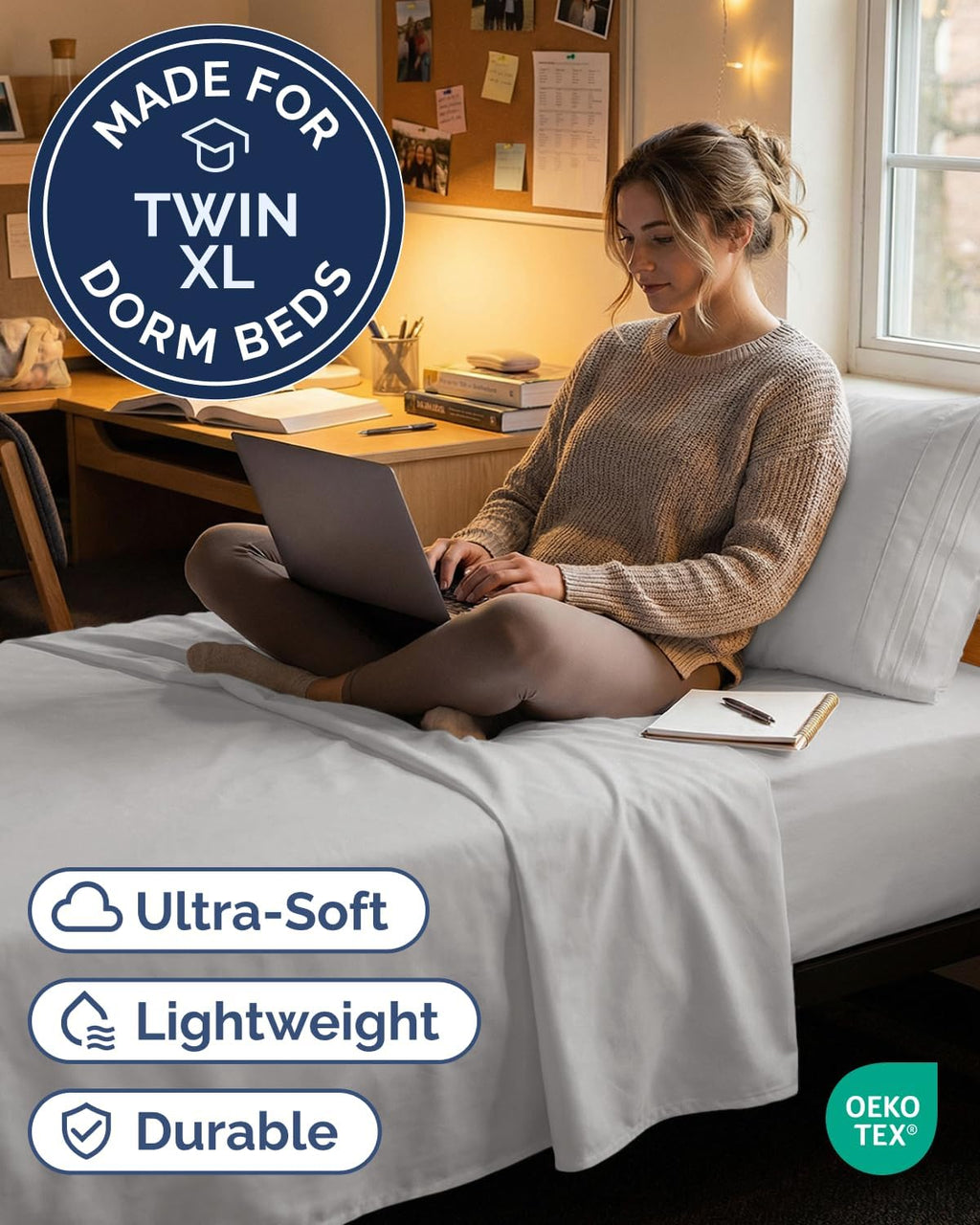 Twin XL Size 3 Piece Sheet Set - Comfy Breathable & Cooling Sheets - Hotel Luxury Bed Sheets for Women & Men - Deep Pockets, Easy-Fit…