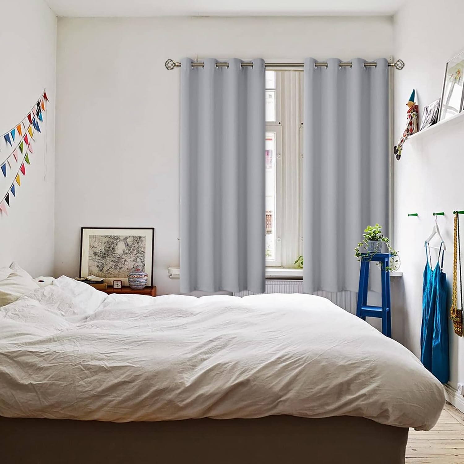 BGment Room Darkening Curtains for Bedroom - Grommet Thermal Insulated Window Treatments Light Blocking Curtains for Living Room, Set of 2…