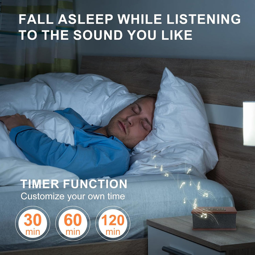 Sound Machine White Noise Machine with 70 Natural Soothing Sounds Sleeping Timer Memory Function 30 Volume Levels Brown Noise Sleep…