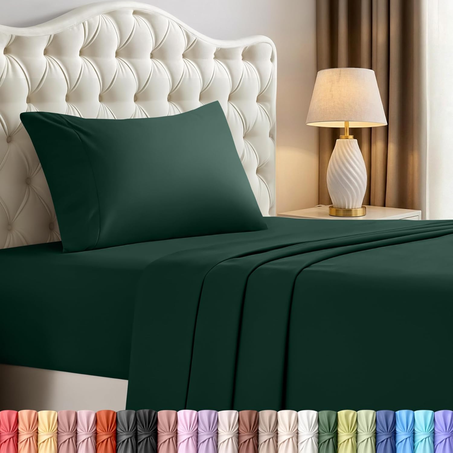 Utopiabedding Utopia Bedding Twin Sheet Set – 3 Piece Bed Sheets for Twin Size Bed, Soft and Breathable Microfiber, Includes 1 Fitted Sheet…
