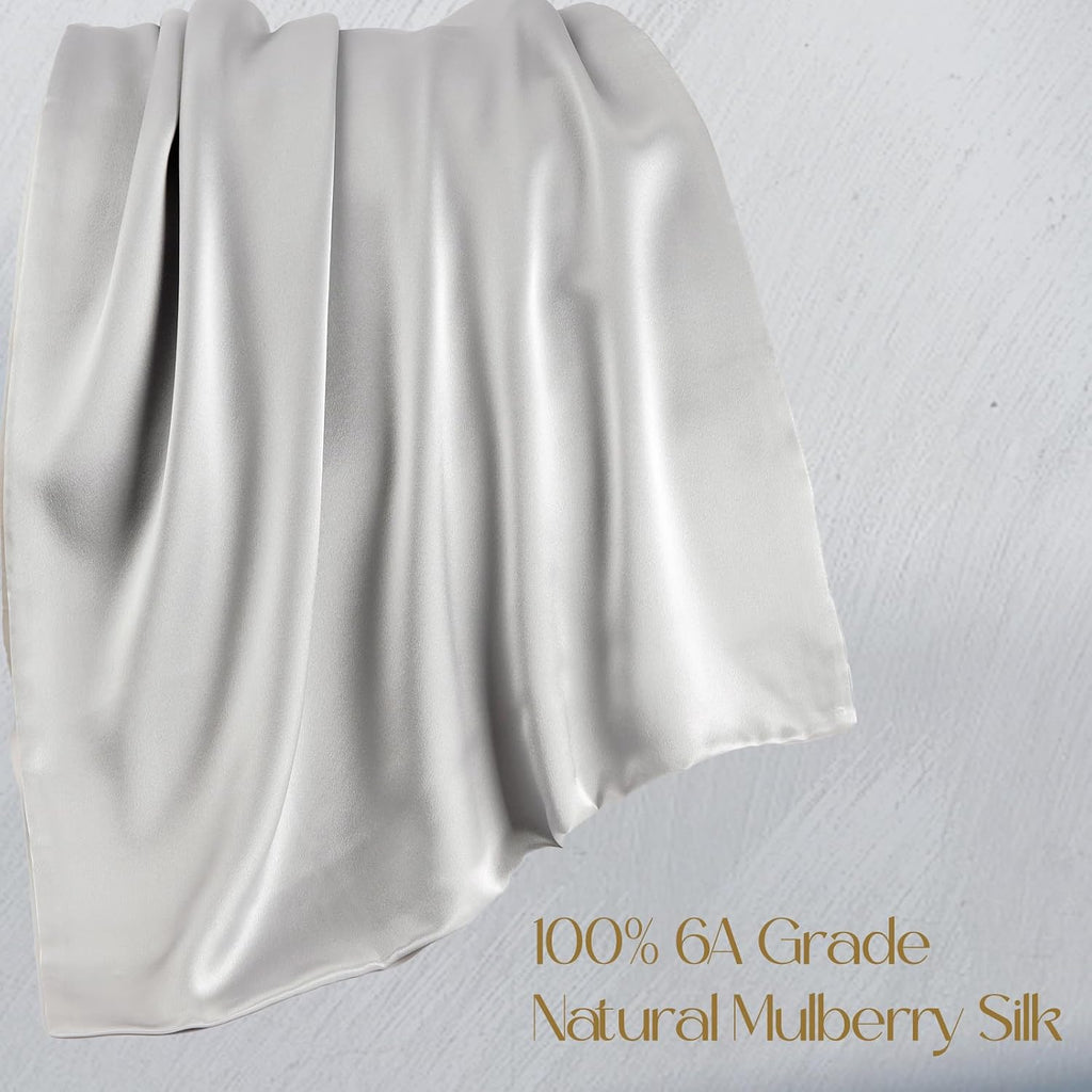 Zimasilk 100% Pure Mulberry Silk Pillowcase for Hair and Skin everyday comfort, Soft and Smooth, Both Sides Grade 6A Silk,600 Thread…
