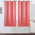 Lemomo Coral Blackout Curtains 38 x 63 Inch Length/Set of 2 Curtain Panels/Thermal Insulated Room Darkening Blackout Curtains for Bedroom 6…