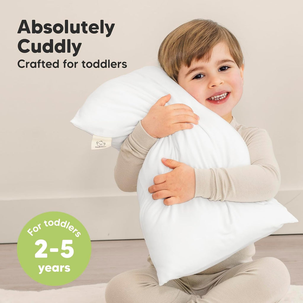 KeaBabies Toddler Pillow with Pillowcase - 13x18 My Little Cuddly Kids Travel Pillows for Sleeping, Nap, Viscose from Bamboo Nursery…