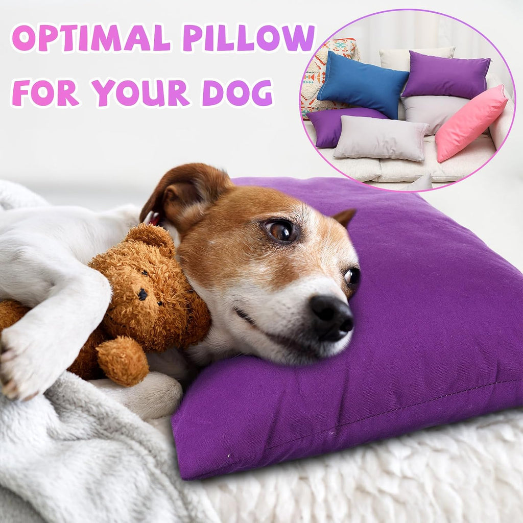 Kigley 16 Pcs Mini Pillow 14" x 9" Small Pillows for Sleeping Daycare Travel Nap Time Neck Lumbar(Dark Colors) 16 Pcs 9 inches cotton