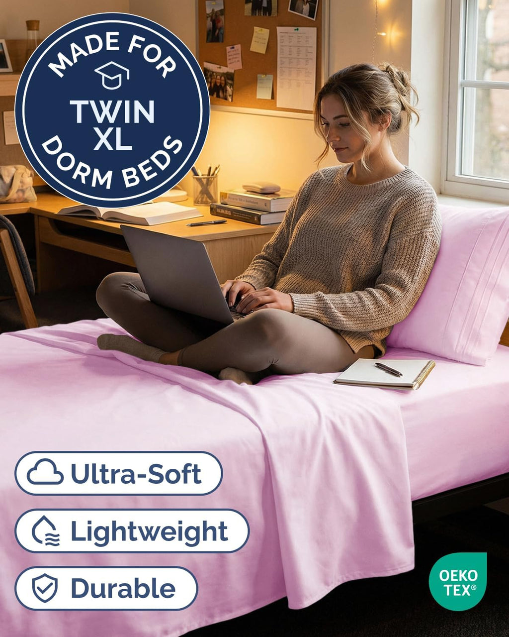 Twin XL Size 3 Piece Sheet Set - Comfy Breathable & Cooling Sheets - Hotel Luxury Bed Sheets for Women & Men - Deep Pockets, Easy-Fit…