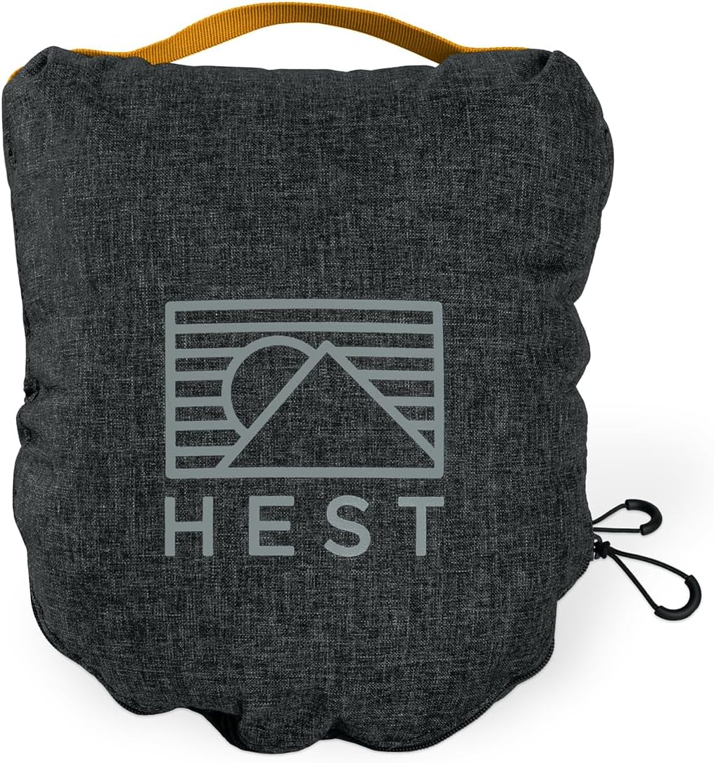 HEST Pro Travel Pillow - 3-in-1 Neck, Body, and Small Travel Pillow - Adjustable Fill for Custom Comfort - Portable and Compact Design…