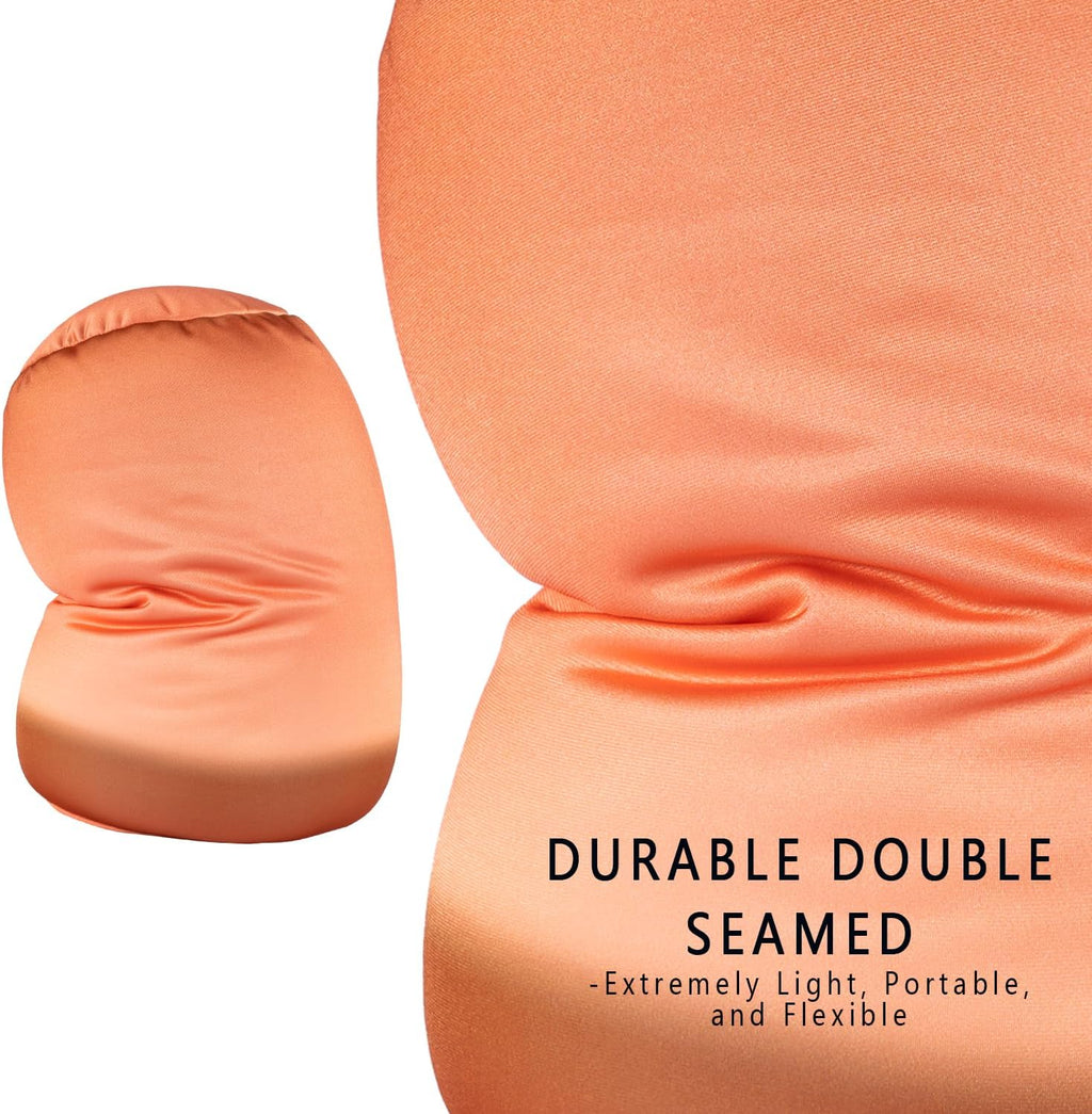 Squishy Microbead Neck Pillow, 7Inch x 12Inch Soft Travel Body Bed Pillow Bean Pillow for Kids Adult Chair Sleeping Car Seat, Fun…