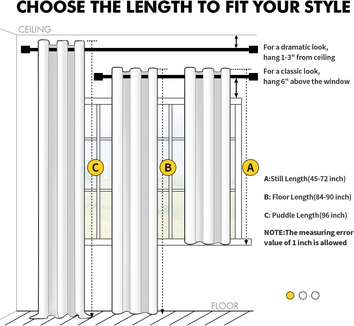 Miulee Blackout Curtains for Bedroom Living Room 2 Panels, Thermal Insulated Room Darkening Drapes Grommet Noise Reducing Light Blocking Wi…