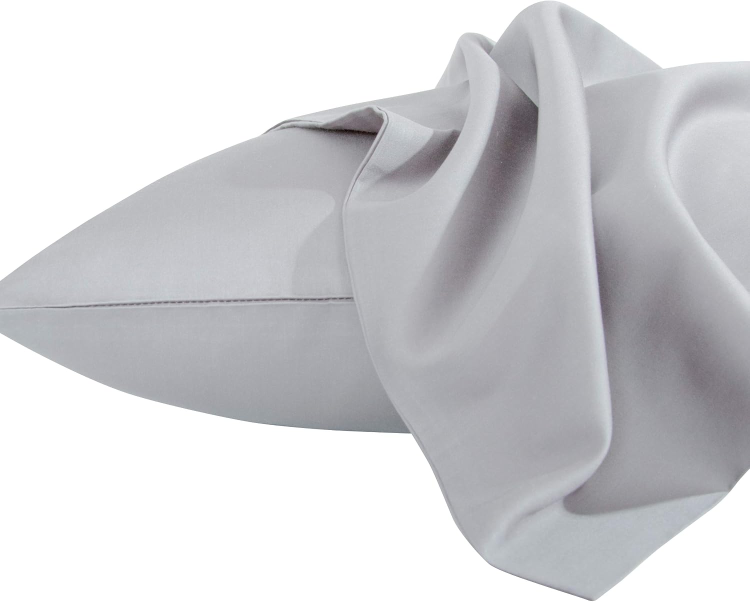 NTBAY Egyptian Cotton King Pillowcases - Set of 2, 500 Thread Count Cotton Pillowcases - Soft and Breathable Envelope Closure Pillow…