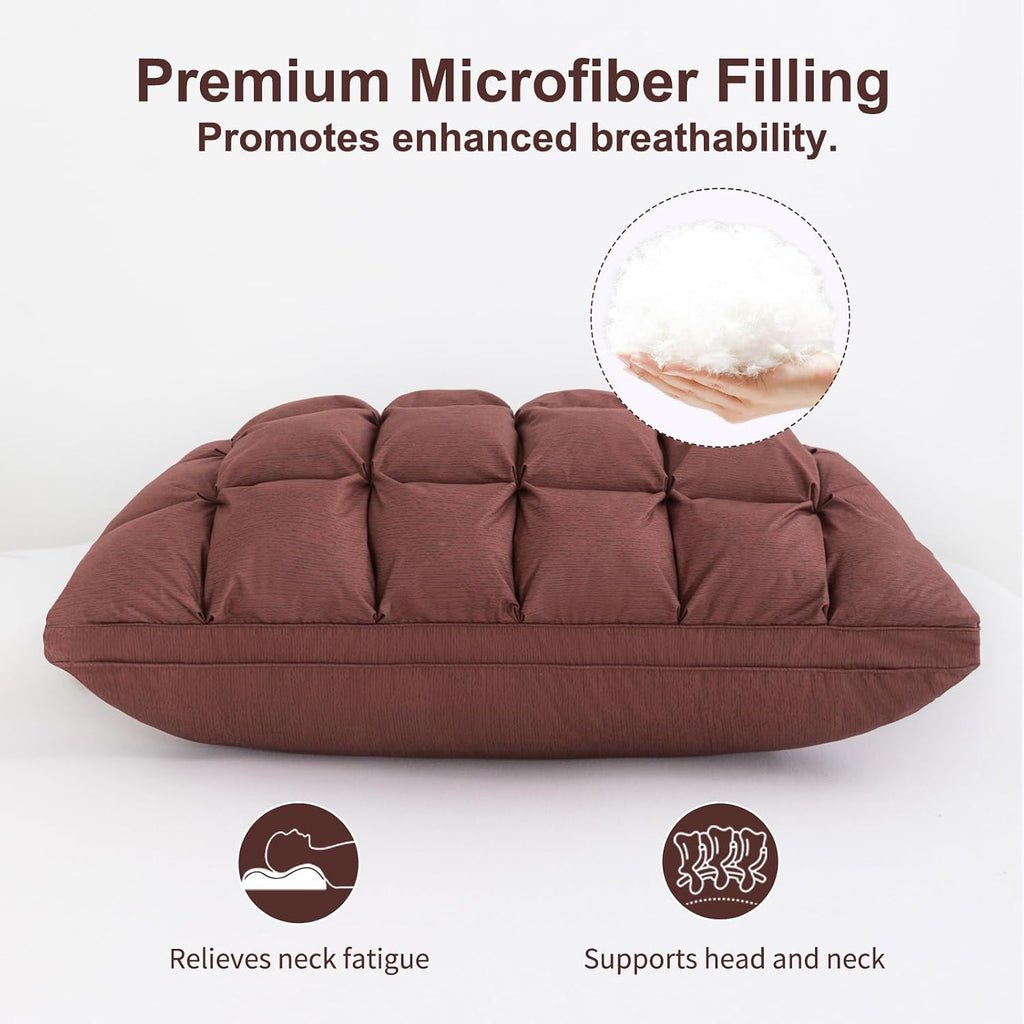 Yourmoon YOUR MOON Soft Pillows Standard for Sleeping, Support Bed Pillows, Fluffy Down Alternative Pillow, Luxury Hotel Gel Standard Pillo…