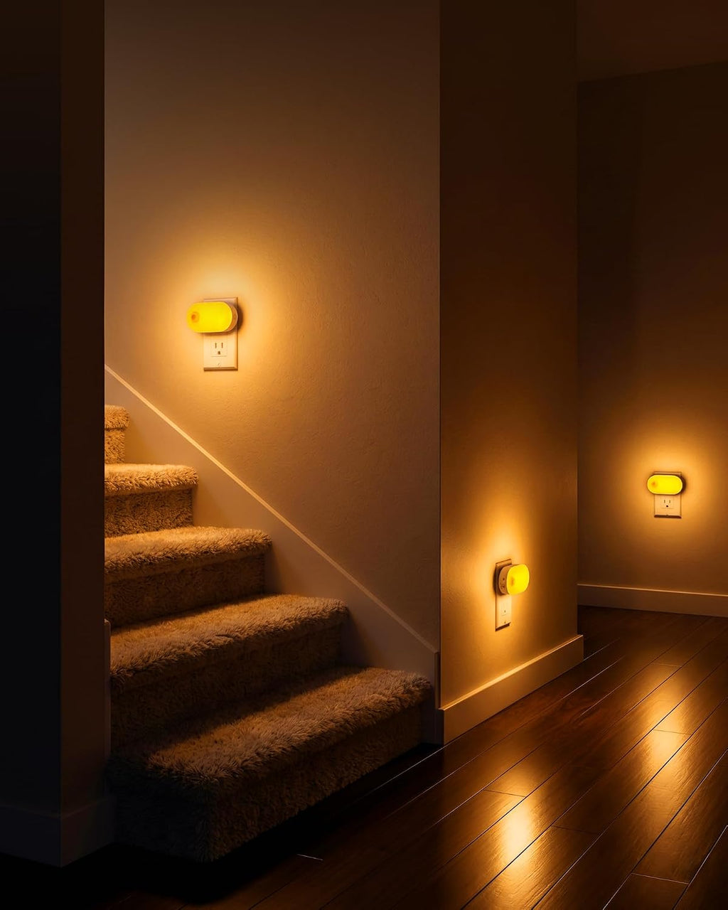 Lyridz 120LM Ultra Bright Plug-in Motion Sensor Night Light, Stepless Dimmable LED Nightlight, Always-On and Auto-Off, for Hallway…