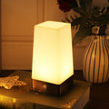 WRalwaysLX 3 Modes Battery Powered Small Table Lamp, Bedside Lamp Wireless PIR Motion Sensor LED Night Light, USE 3x1.5VAAA…