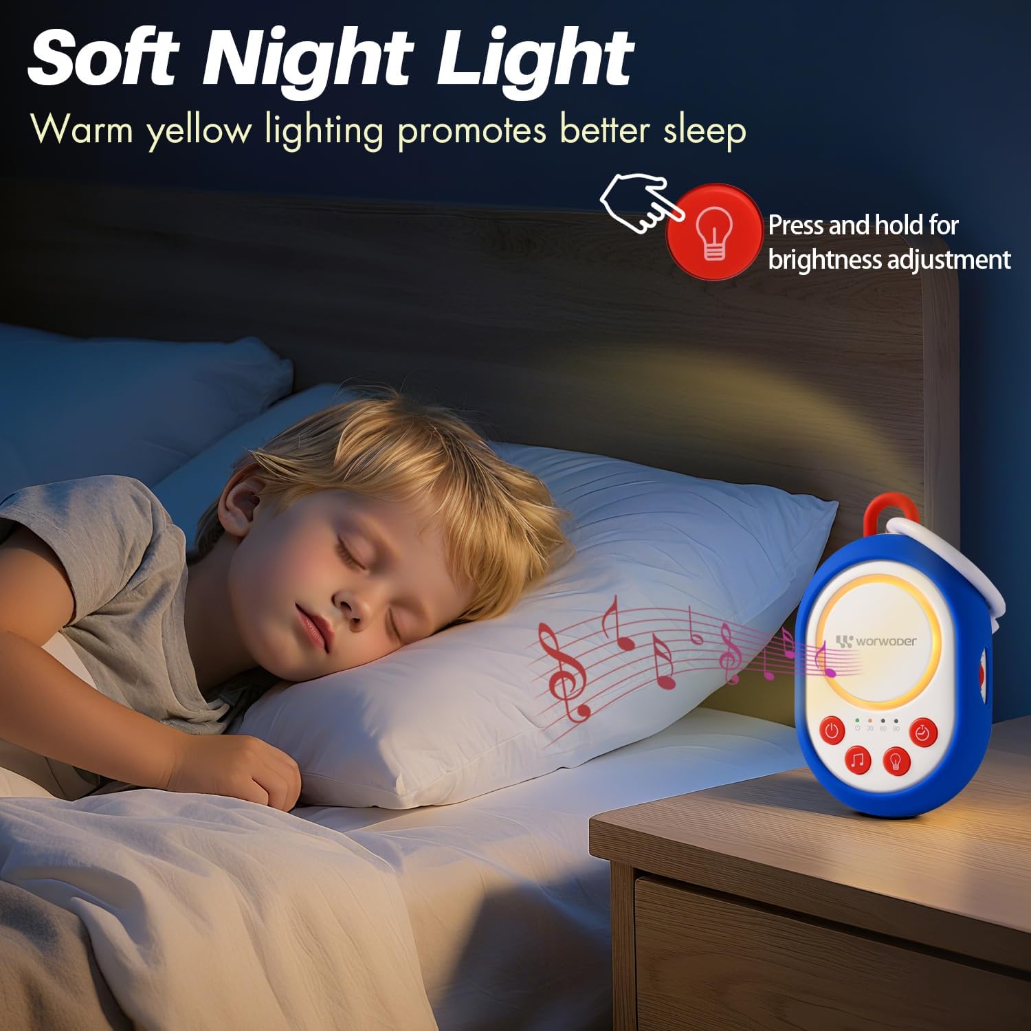 2026 Mom's Choice Awards | White Noise Sound Machine Baby with Night Light, 20 Soothing Sounds, 22 Hours Battery Life, Travel, Registry…