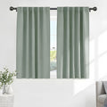 Ponydance Pony Dance Short Black Out Curtain Panels for Basement, Small Drapes for Bathroom, Thermal Insulated Tiers for Basement, 34x45 in…