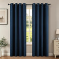 Joydeco Blackout Curtains 120 Inch Length 2 Panels Set, Thermal Insulated Long Curtains& Drapes 2 Burg, Christmas Drapes for Living Room Be…