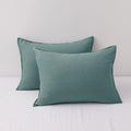 Chuffed Linen Pillow Cases 2 Pack 100% Linen Standard Pillowcases, Breathable and Cooling Washed Pillow Shams with Zipper Closure, 20x26 In…