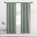 NICETOWN Window Curtains Blackout Drapes - Thermal Insulated Solid Rod Pocket Blackout Curtains/Draperies for Living Room (Greyish Green…