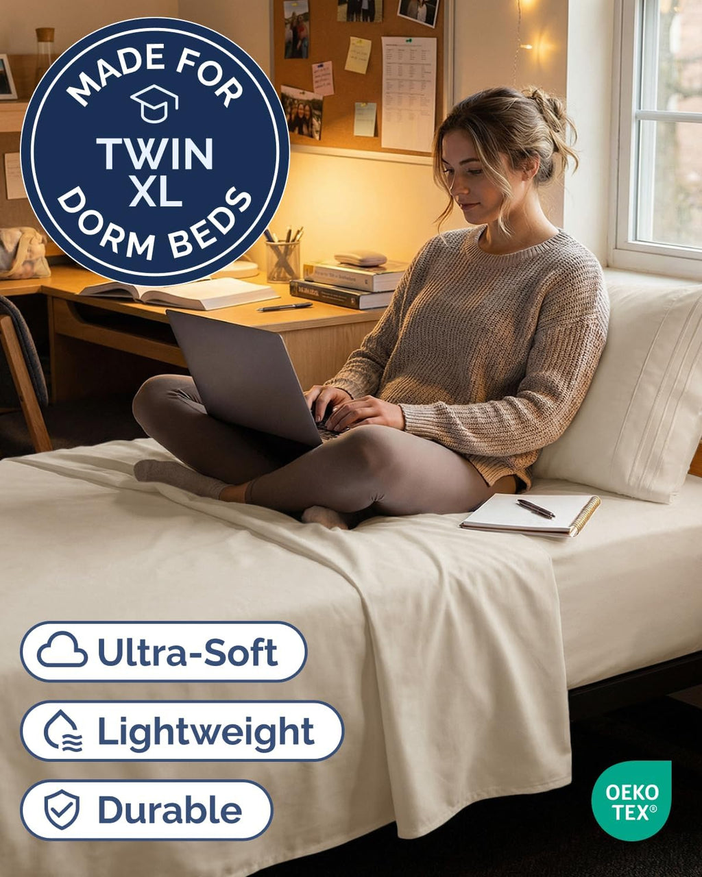 Twin XL Size 3 Piece Sheet Set - Comfy Breathable & Cooling Sheets - Hotel Luxury Bed Sheets for Women & Men - Deep Pockets, Easy-Fit…