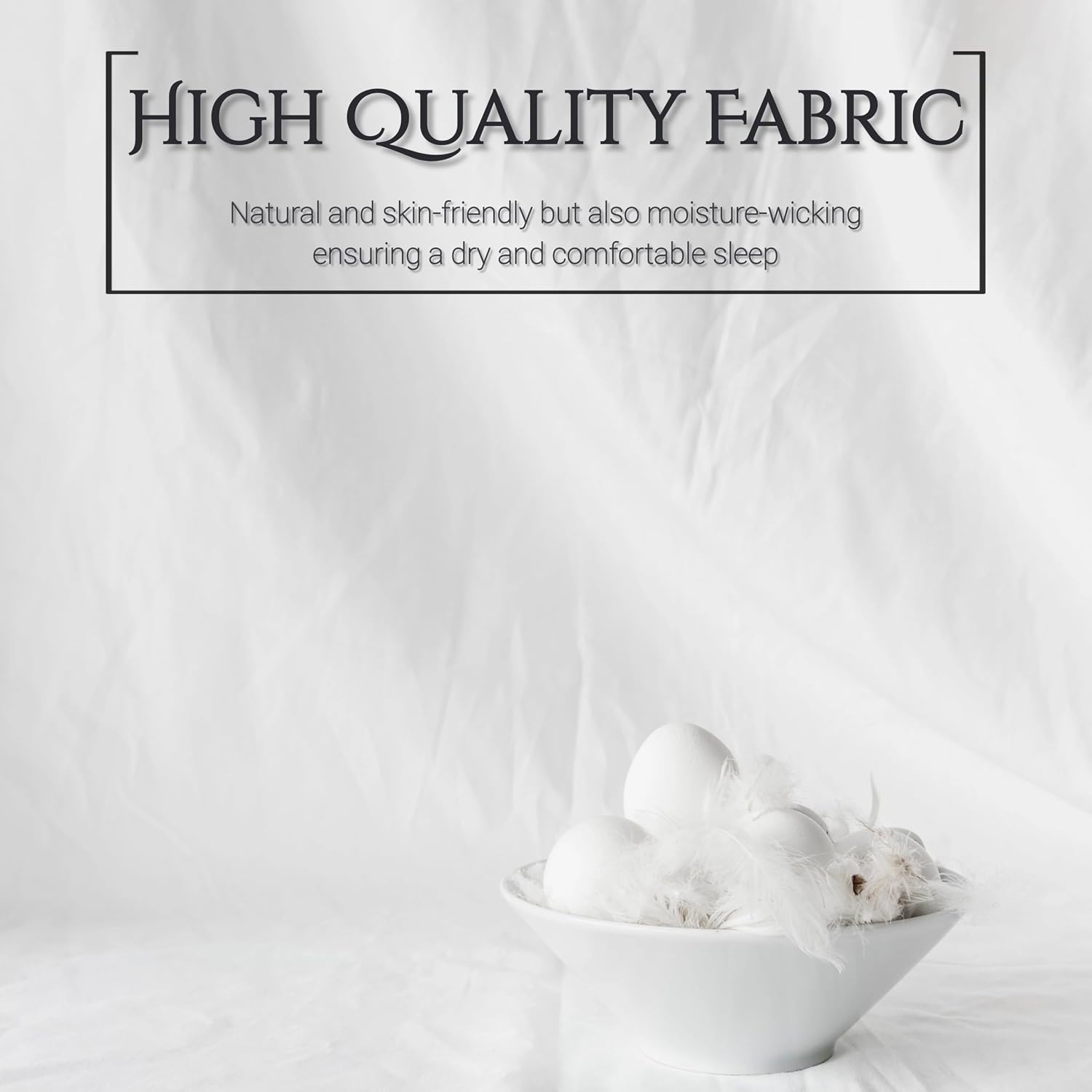 ELNIDO QUEEN Goose Feather Down Fiber Pillows King Size Set of 2, Luxury Hotel Collection Bed Pillows for Sleeping, Down Surrounded…