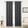 Pickluc Grey Blackout Curtain Panels with Grommet, Light Blocking Drapes for Living Room, Thermal Insulated, Noise Reduction, Privacy Prote…